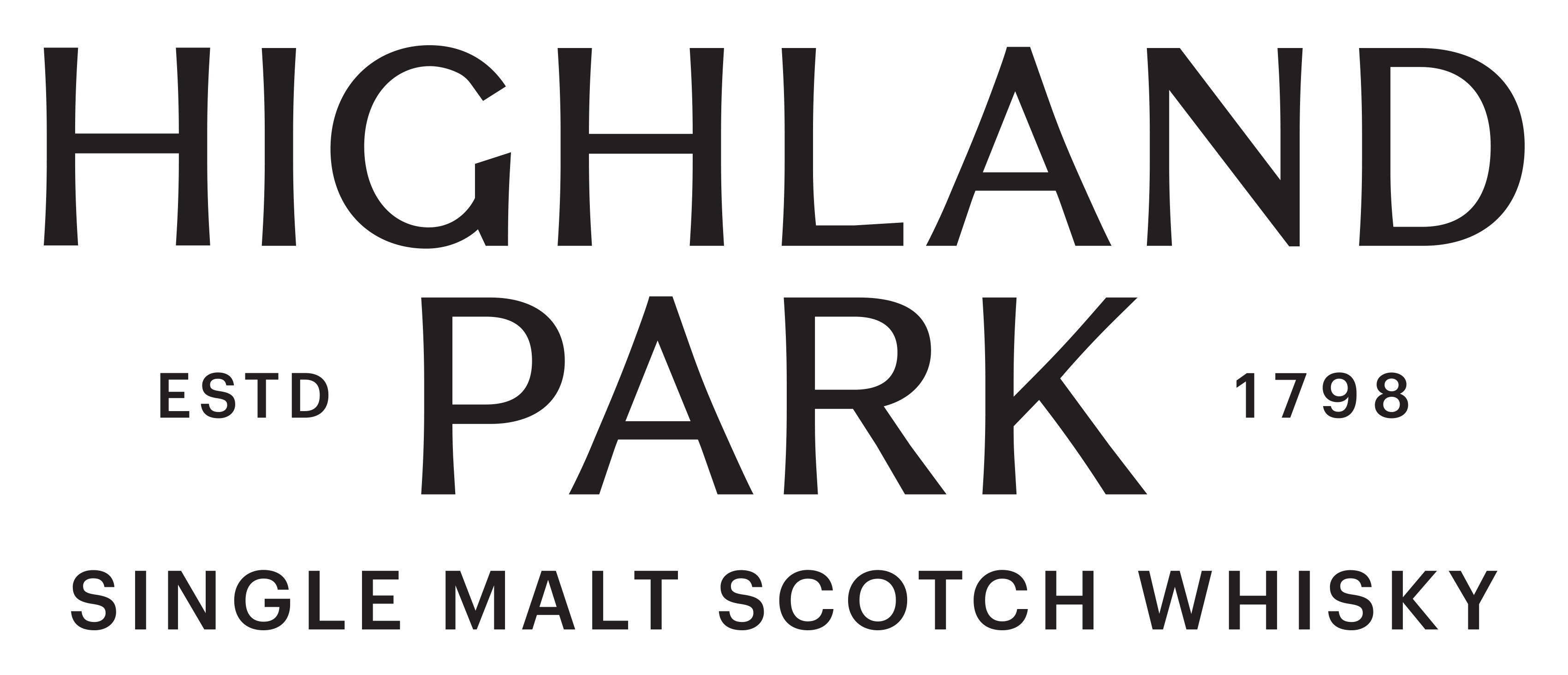 Highland Park - Logotype - Stacked - Mono - Regular